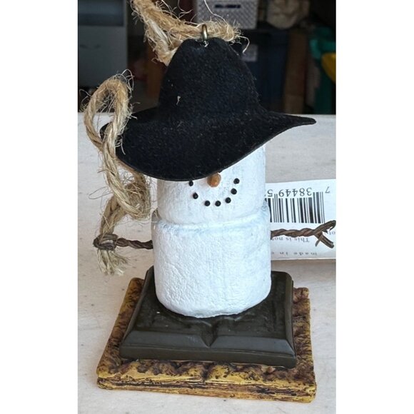 Midwest The Original S'mores Cowboy White Marshmallow Christmas Ornament 3" - Picture 4 of 11